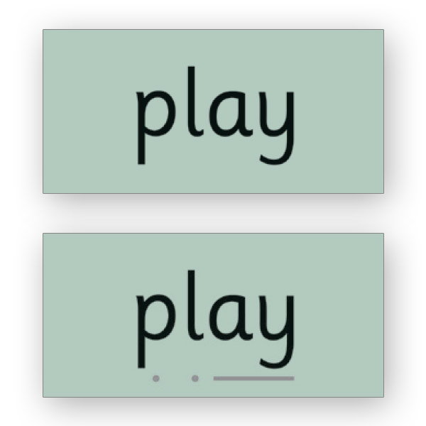 Phonics Green Word Cards