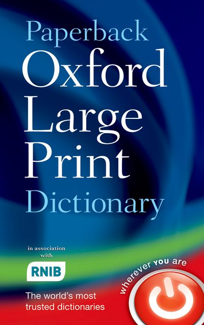 Paperback Oxford Large Print Dictionary 2E