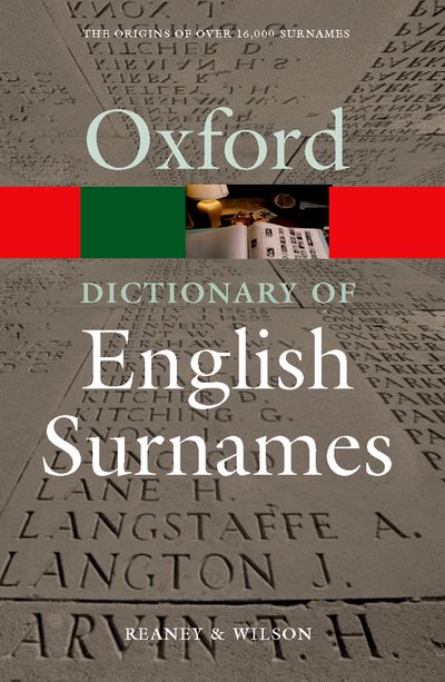 Oxford Dictionary of English Surnames 3E