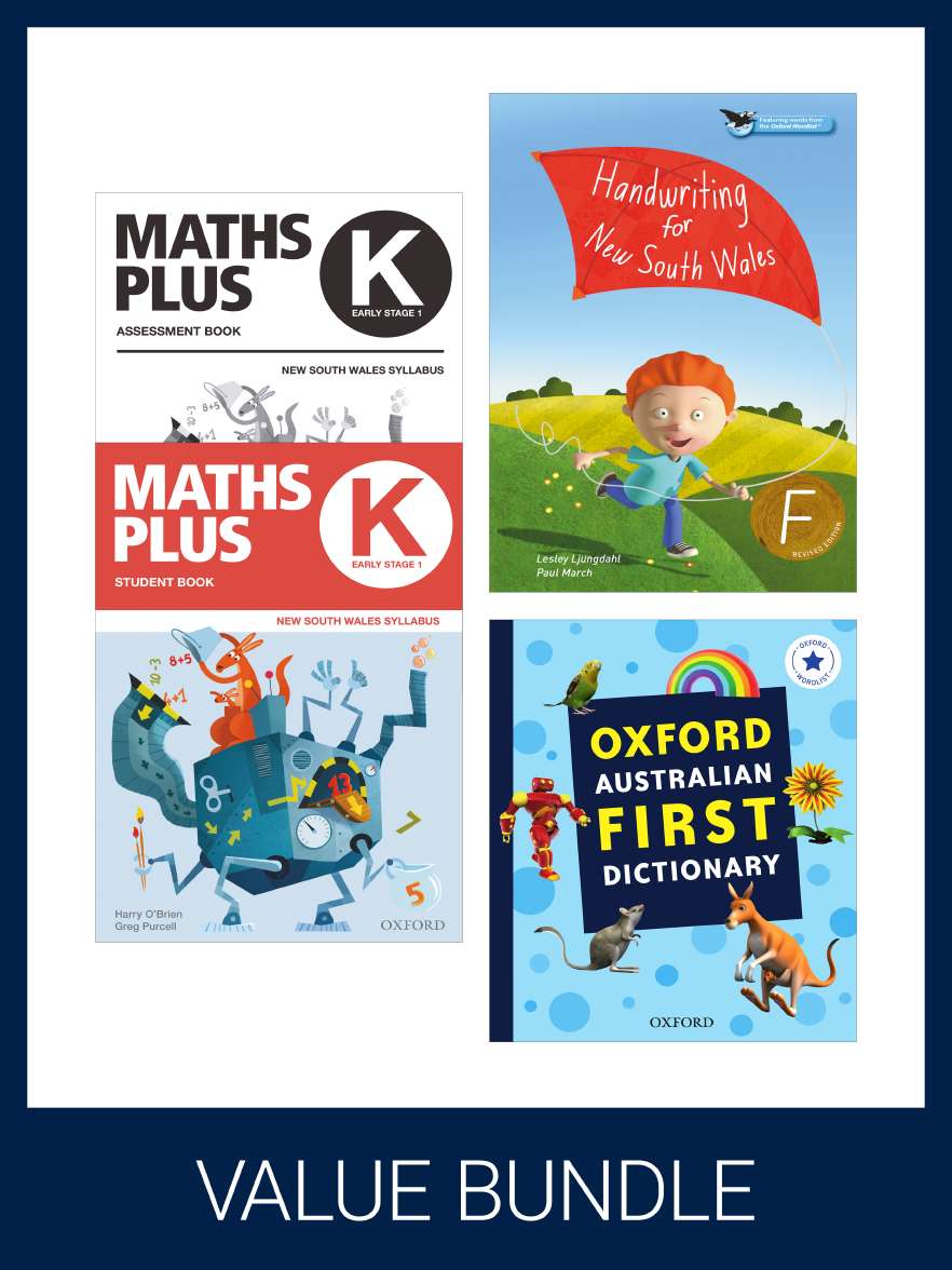 Oxford Value Bundle Maths Plus NSW CURRICULUM KINDERGARTEN (print + digital) Oxford Value Bundle Maths Plus NSW CURRICULUM KINDERGARTEN (print + digital)