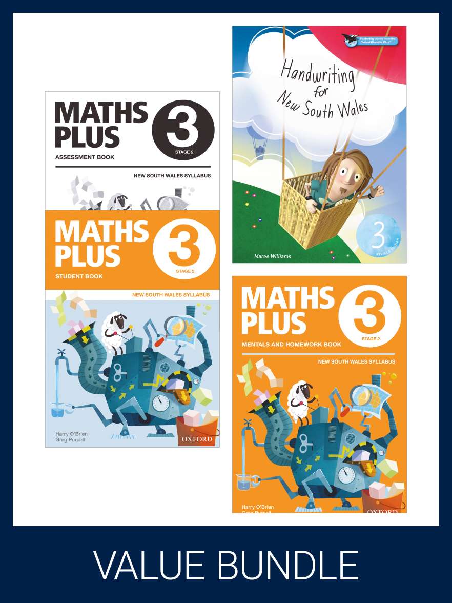 Oxford Value Bundle Maths Plus NSW CURRICULUM YEAR 3 (print + digital) Oxford Value Bundle Maths Plus NSW CURRICULUM YEAR 3 (print + digital)