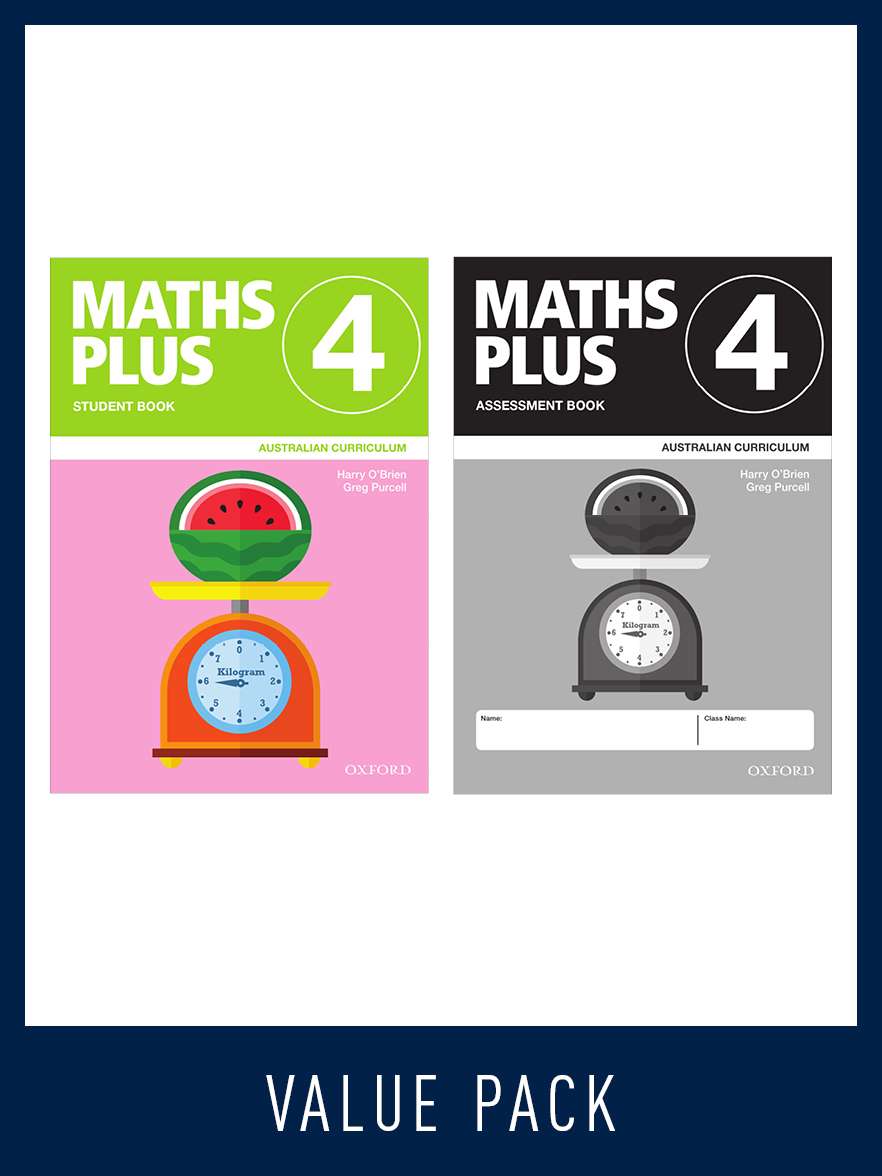 Maths Plus Australian Curriculum Student and Assessment Book 4 Value Pack, 2020