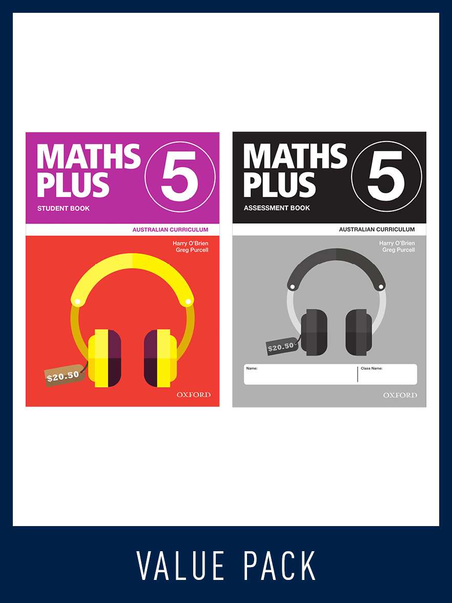 Maths Plus Australian Curriculum Student and Assessment Book 5 Value Pack, 2020