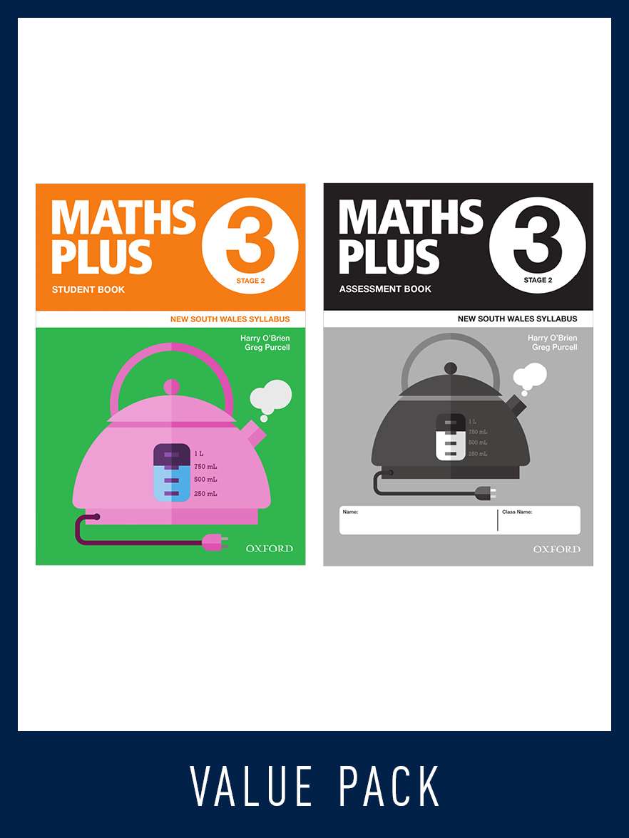 Maths Plus NSW Syllabus Student and Assessment Book 3 Value Pack, 2020