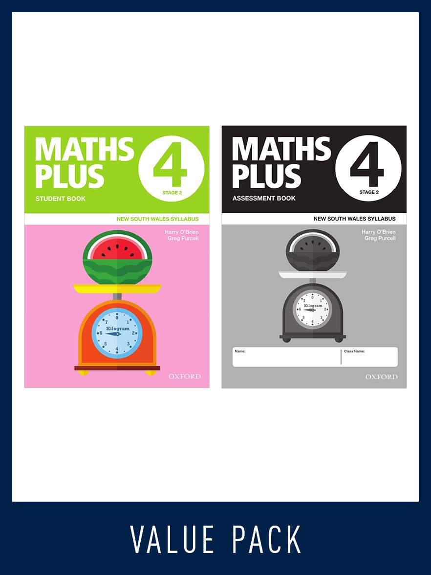 Maths Plus NSW Syllabus Student and Assessment Book 4 Value Pack, 2020