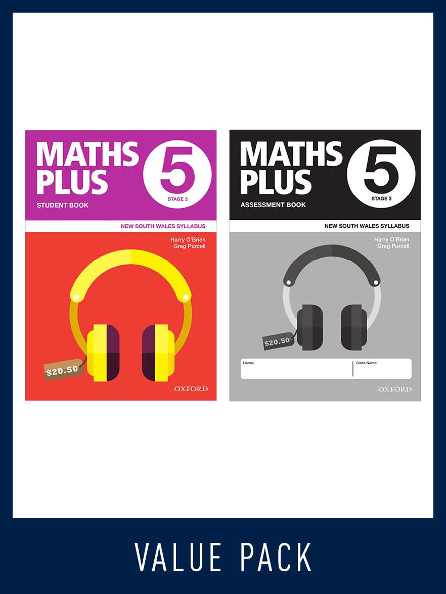 Maths Plus NSW Syllabus Student and Assessment Book 5 Value Pack, 2020