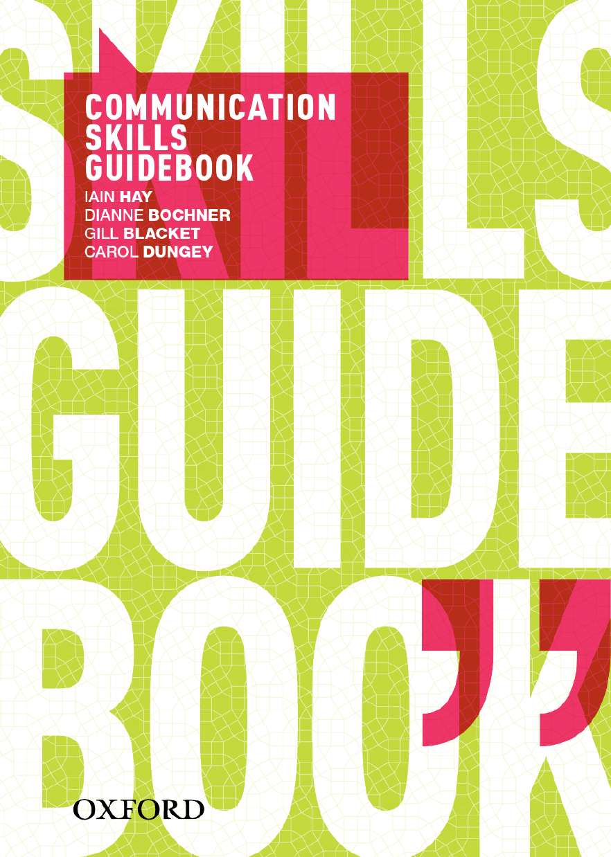 Communication Skills Guidebook Communication Skills Guidebook