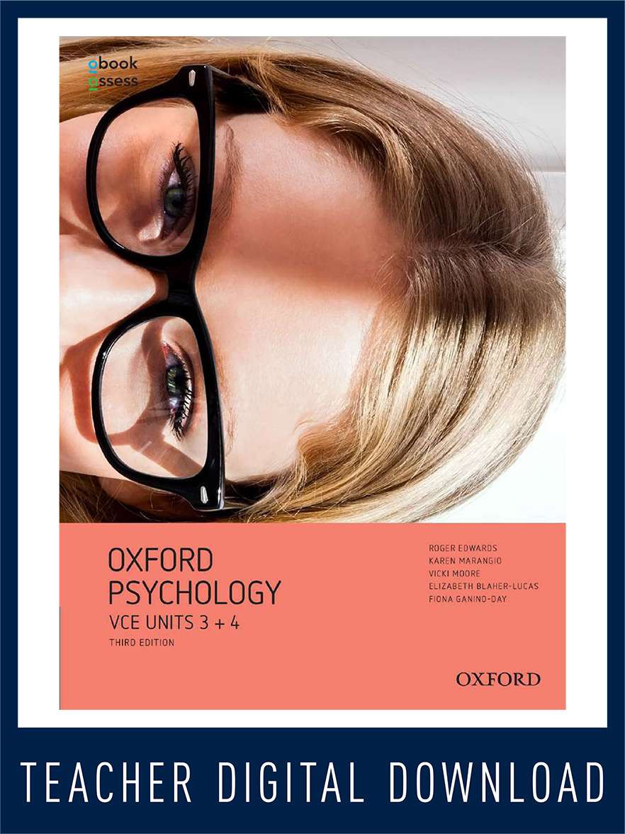 Oxford Psychology Units 3&4 Teacher obook assess