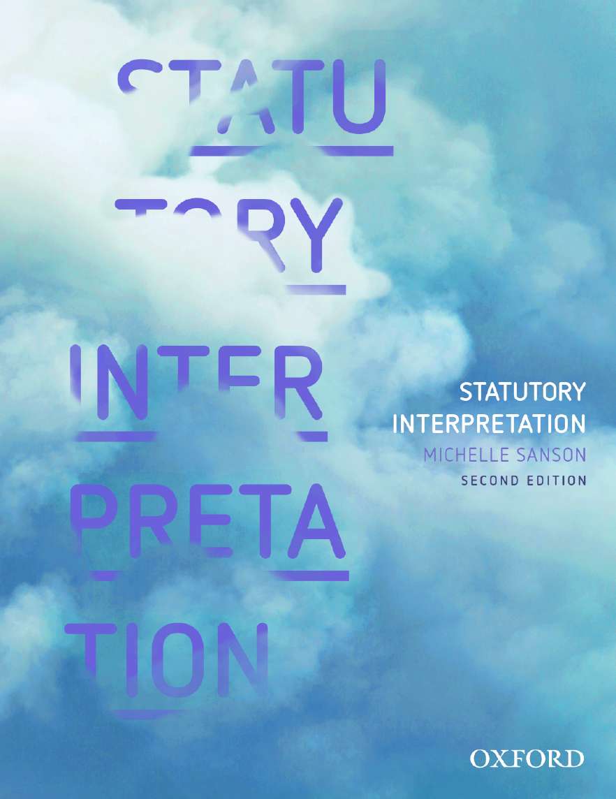 Statutory Interpretation Statutory Interpretation