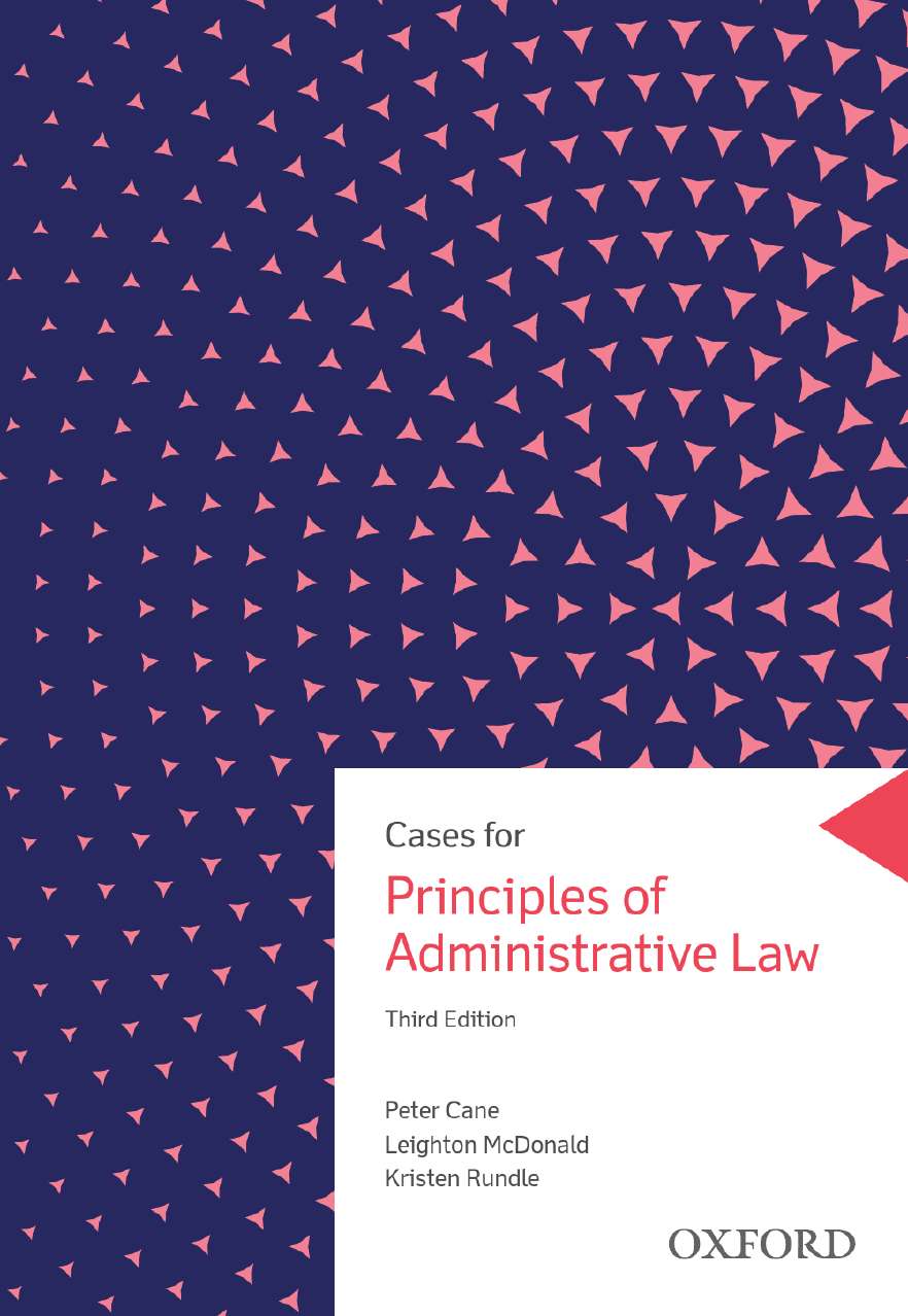 Cases for Principles of Administrative Law eBook Cases for Principles of Administrative Law eBook