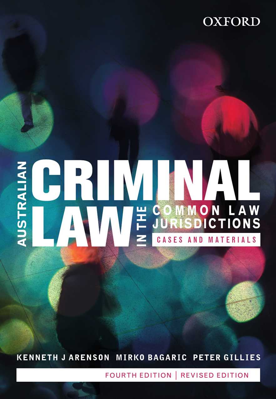 Australian Criminal Law in the Common Law Jurisdictions eBook