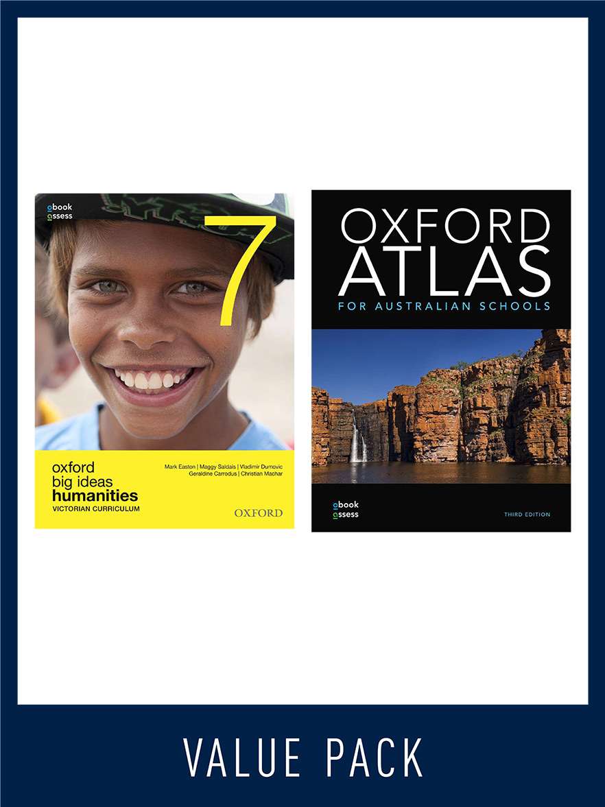Oxford Big Ideas Humanities 7 Victorian Curriculum + Atlas Value pack Oxford Big Ideas Humanities 7 Victorian Curriculum + Atlas Value pack