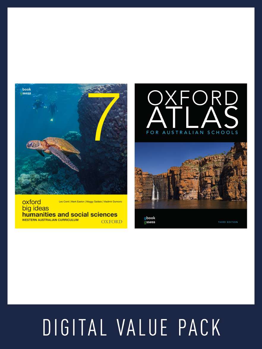 Oxford Big Ideas Humanities 7 West Aust. Curriculum + Atlas Value pack