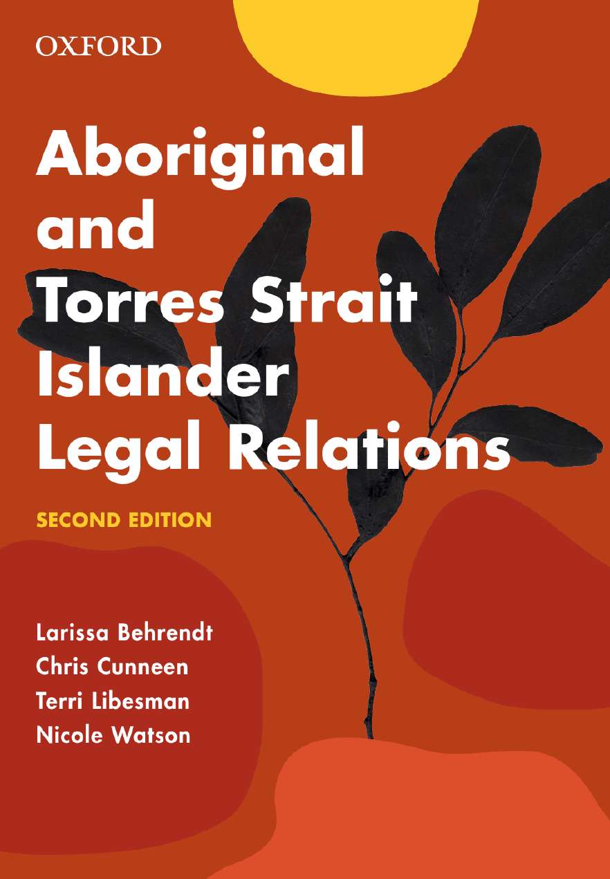 Book cover of Aboriginal and Torres Strait Islander Legal Relations