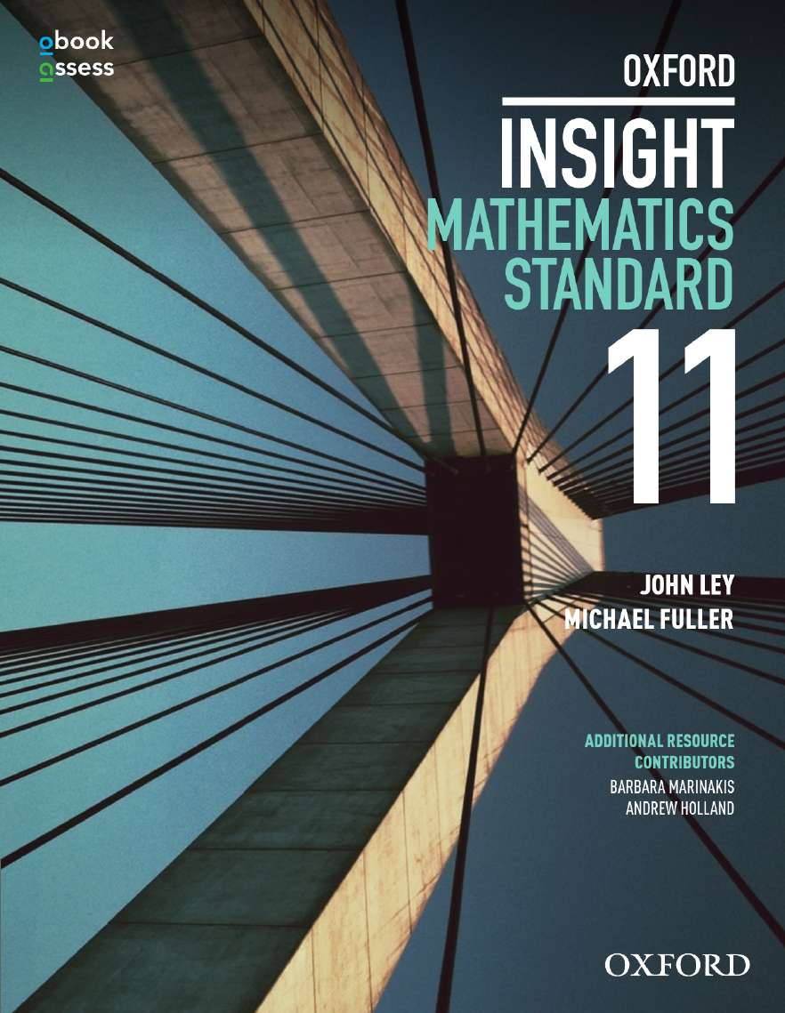 Oxford Insight Mathematics Standard (Year 11) Student book + obook assess