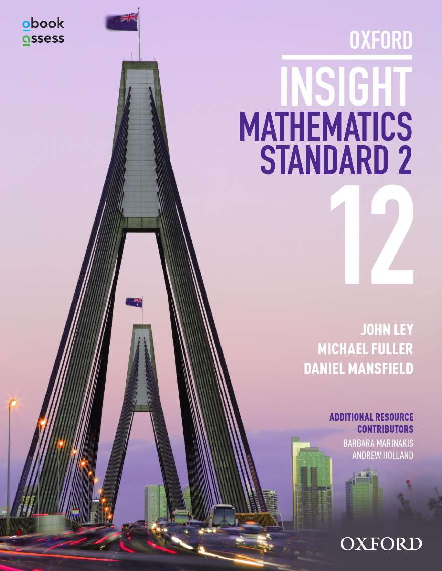 Oxford Insight Mathematics Standard 2 Year 12 Student book + obook assess