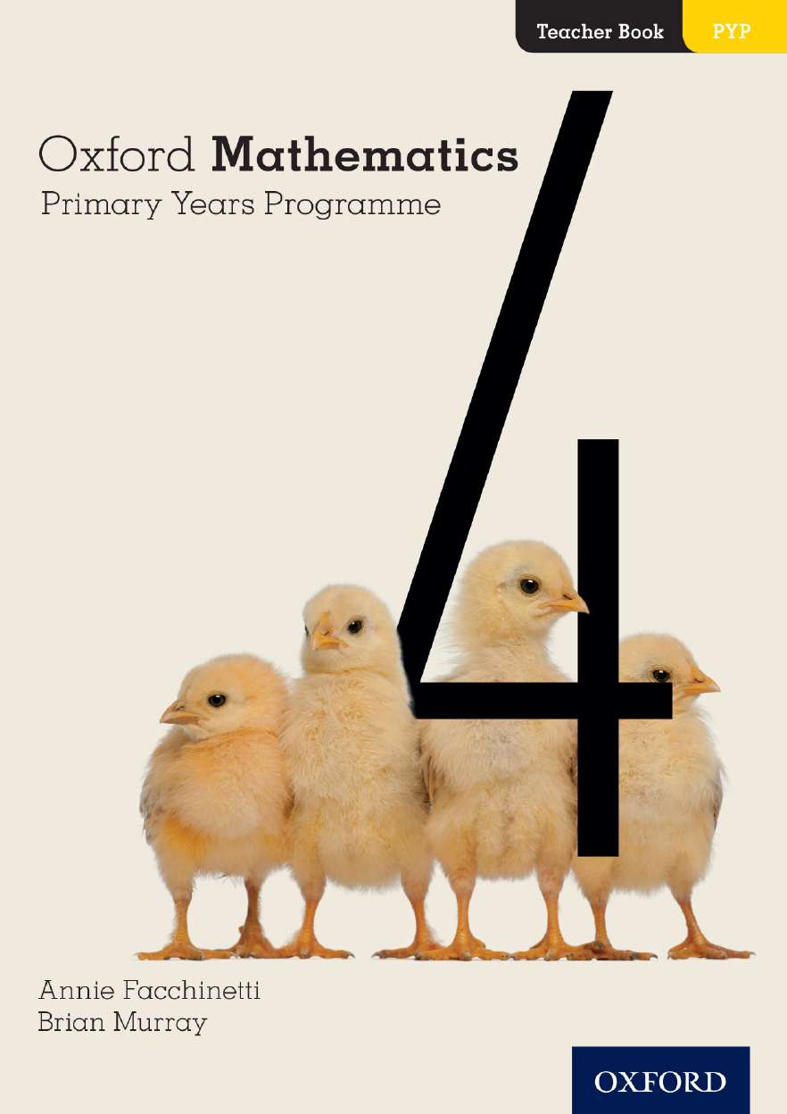 Oxford Mathematics Primary Years Programme Teacher Book 4