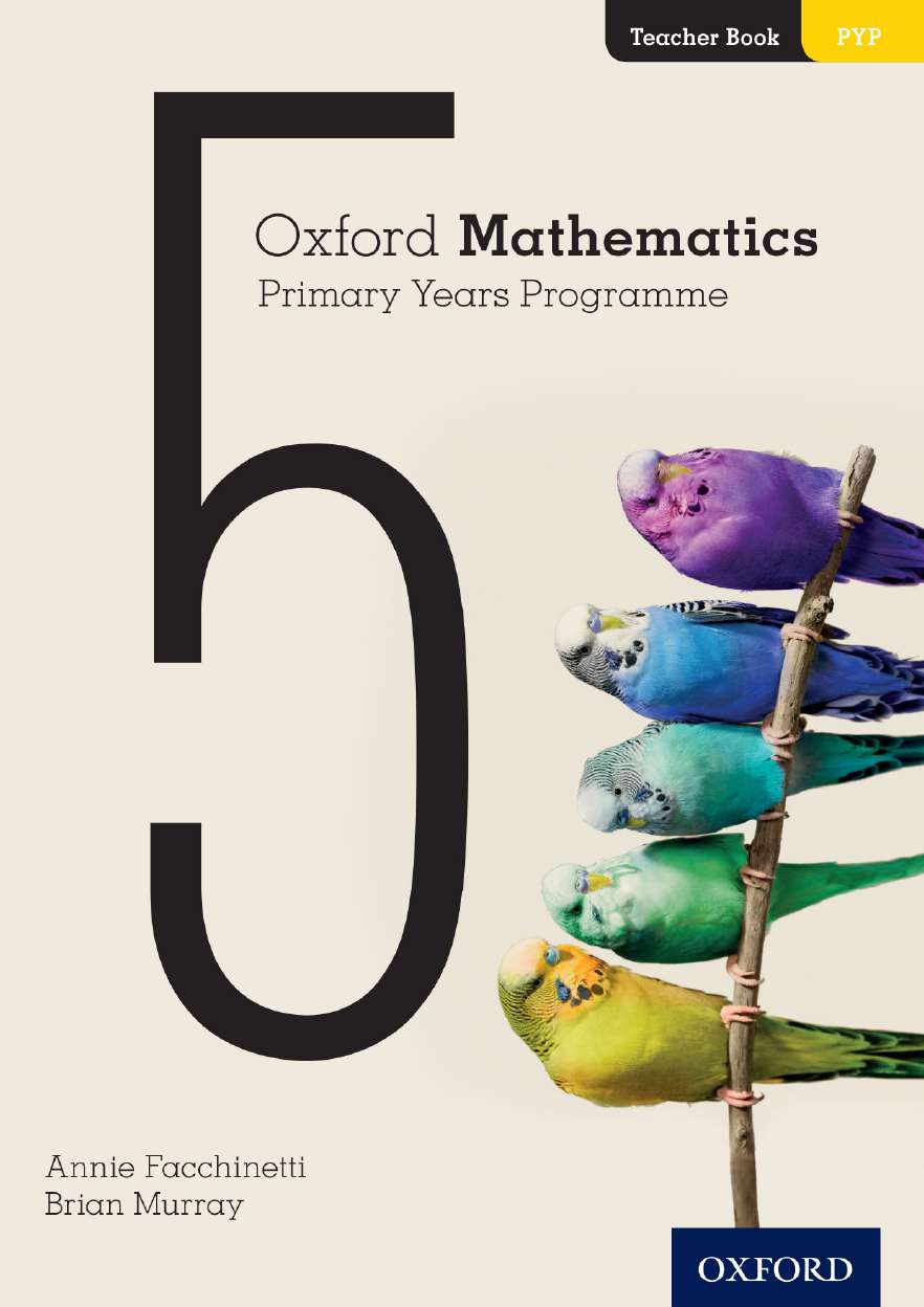 Oxford Mathematics Primary Years Programme Teacher Book 5