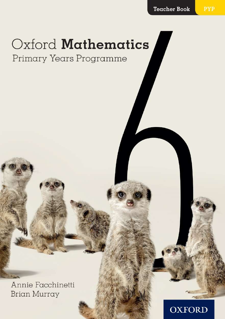 Oxford Mathematics Primary Years Programme Teacher Book 6