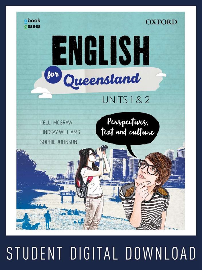 English for Queensland Units 1&2 obook assess