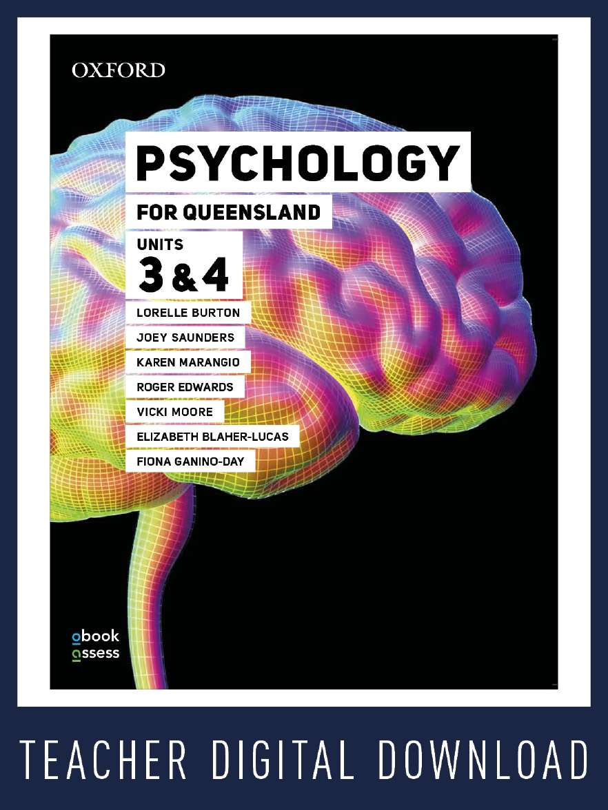 Psychology for Queensland Units 3&4 Teacher obook assess
