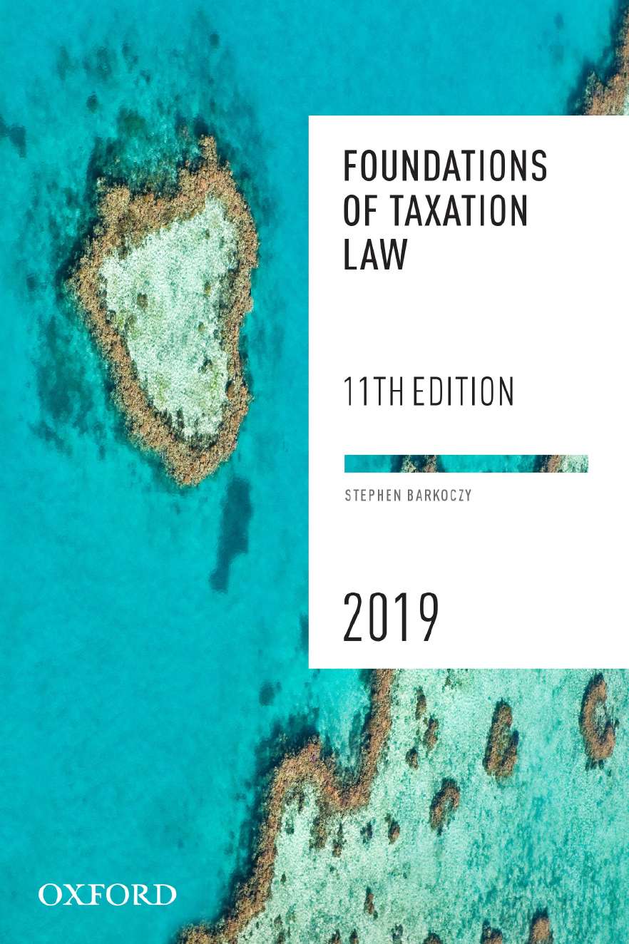 Foundations of Taxation Law 2019 eBook Foundations of Taxation Law 2019 eBook