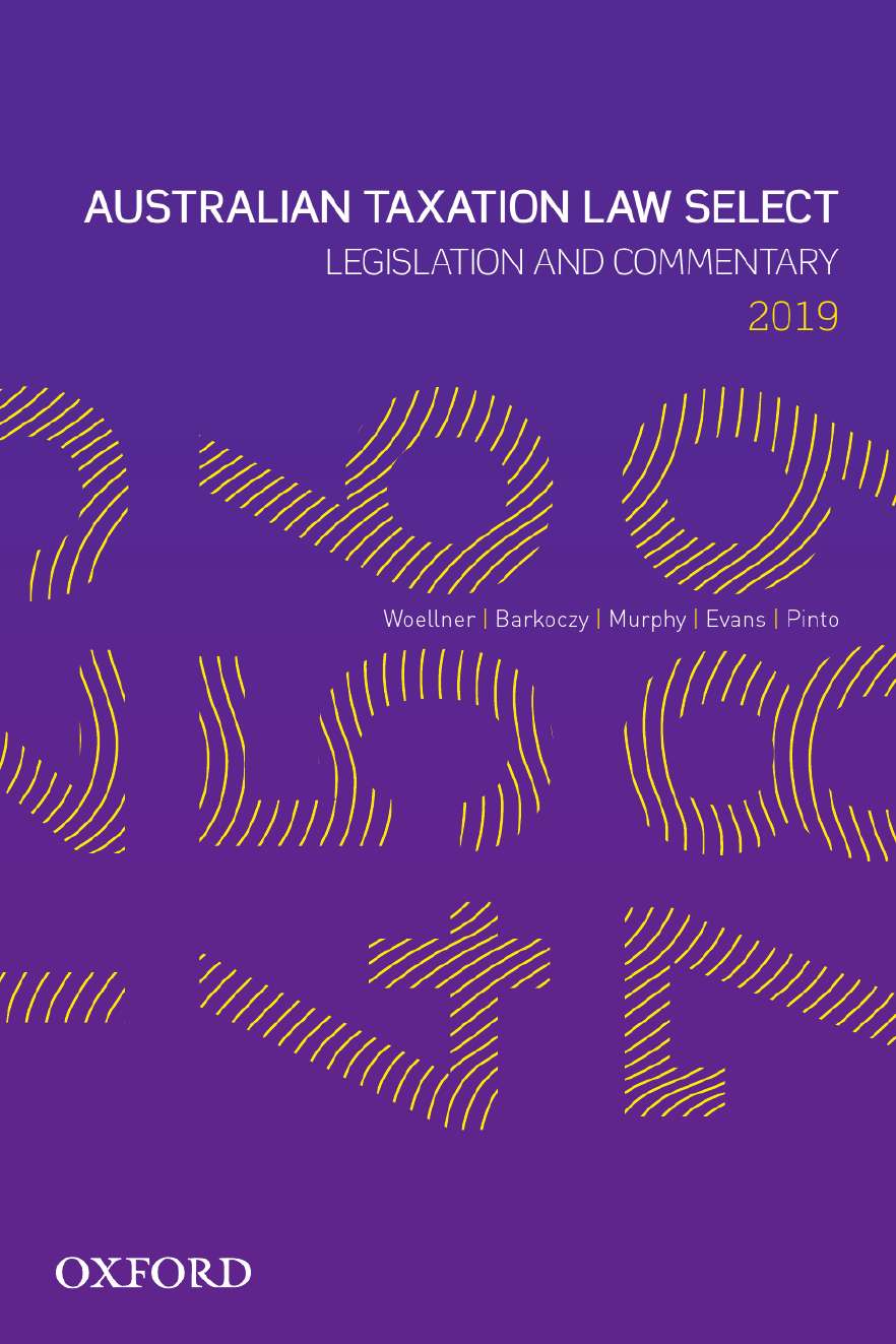 Australian Taxation Law Select 2019 eBook Australian Taxation Law Select 2019 eBook