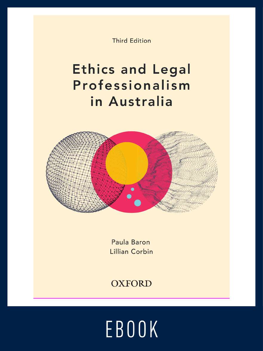 Ethics and Legal Professionalism in Australia eBook