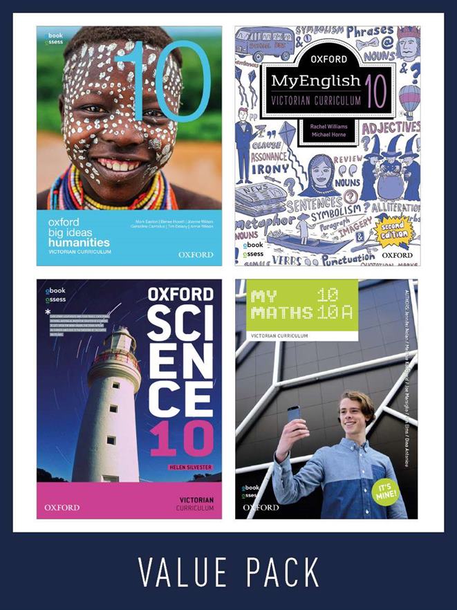 Oxford Value Pack Victorian Curriculum Year 10 2020 edition (print+digital) Oxford Value Pack Victorian Curriculum Year 10 2020 edition (print+digital)