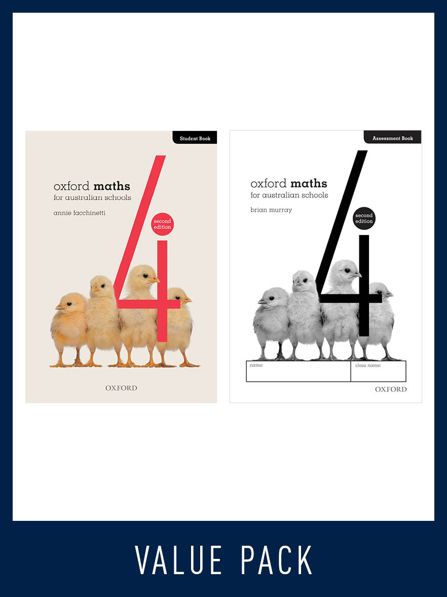 Oxford Maths for Australian Schools Student and Assessment Book Yr 4 Value Pack Oxford Maths for Australian Schools Student and Assessment Book Yr 4 Value Pack