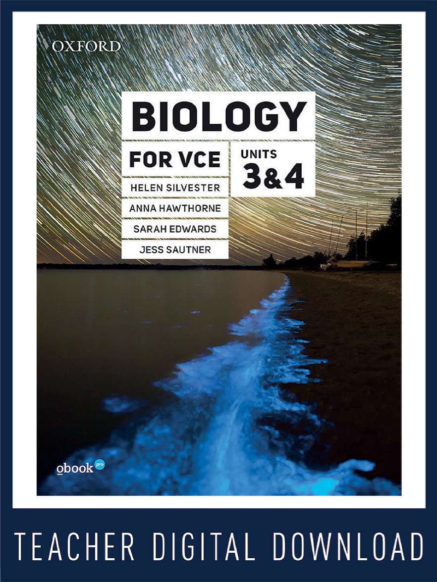 Biology for VCE Units 3 & 4 Teacher obook pro (1yr SB licence)