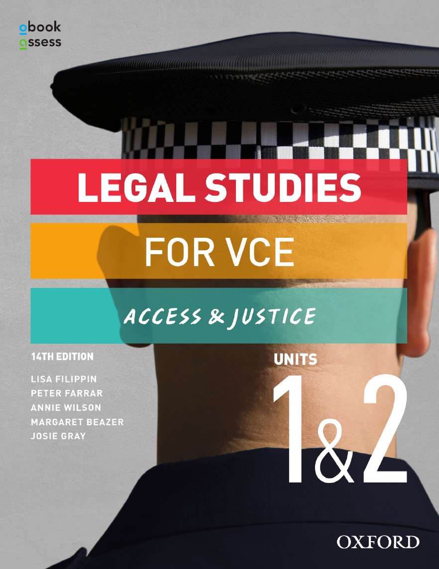 Picture of Legal Studies for VCE Units 1 & 2 obook assess