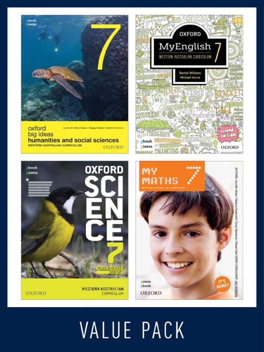 Oxford Value Pack Western Australian Curriculum Year 7 2021 (print+digital) Oxford Value Pack Western Australian Curriculum Year 7 2021 (print+digital)