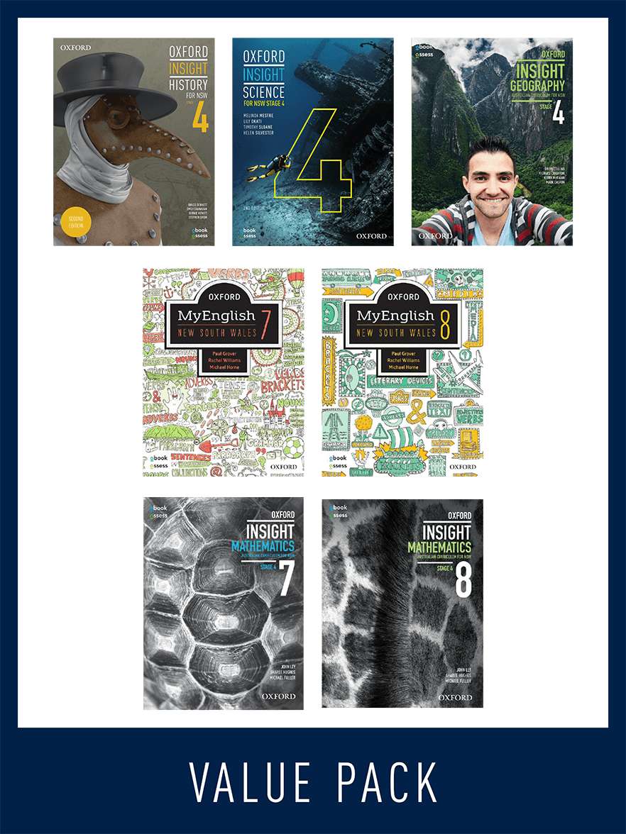 Oxford Value Pack NSW Curriculum Stage 4 2021 edition (print+digital) Oxford Value Pack NSW Curriculum Stage 4 2021 edition (print+digital)