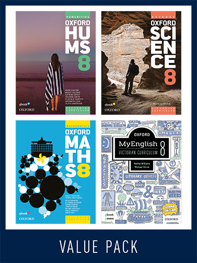 Oxford Value Pack Year 8 2022 edition (print+digital) Oxford Value Pack Year 8 2022 edition (print+digital)