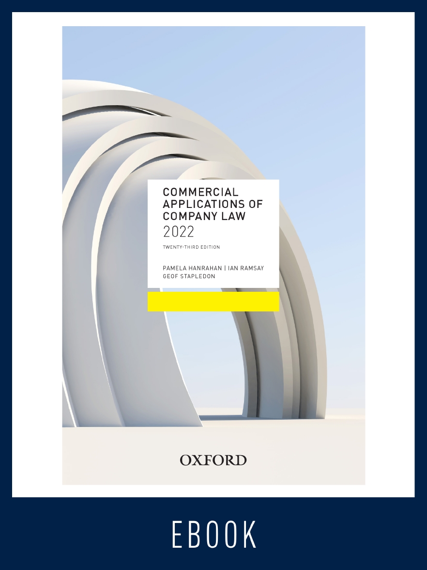 Commercial Applications of Company Law eBook 2022