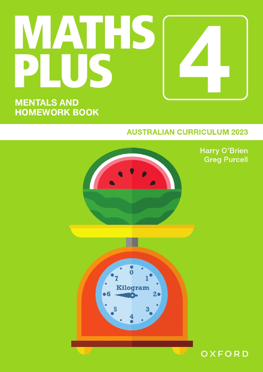 Maths Plus Australian Curriculum Mentals and Homework Book 4, 2023