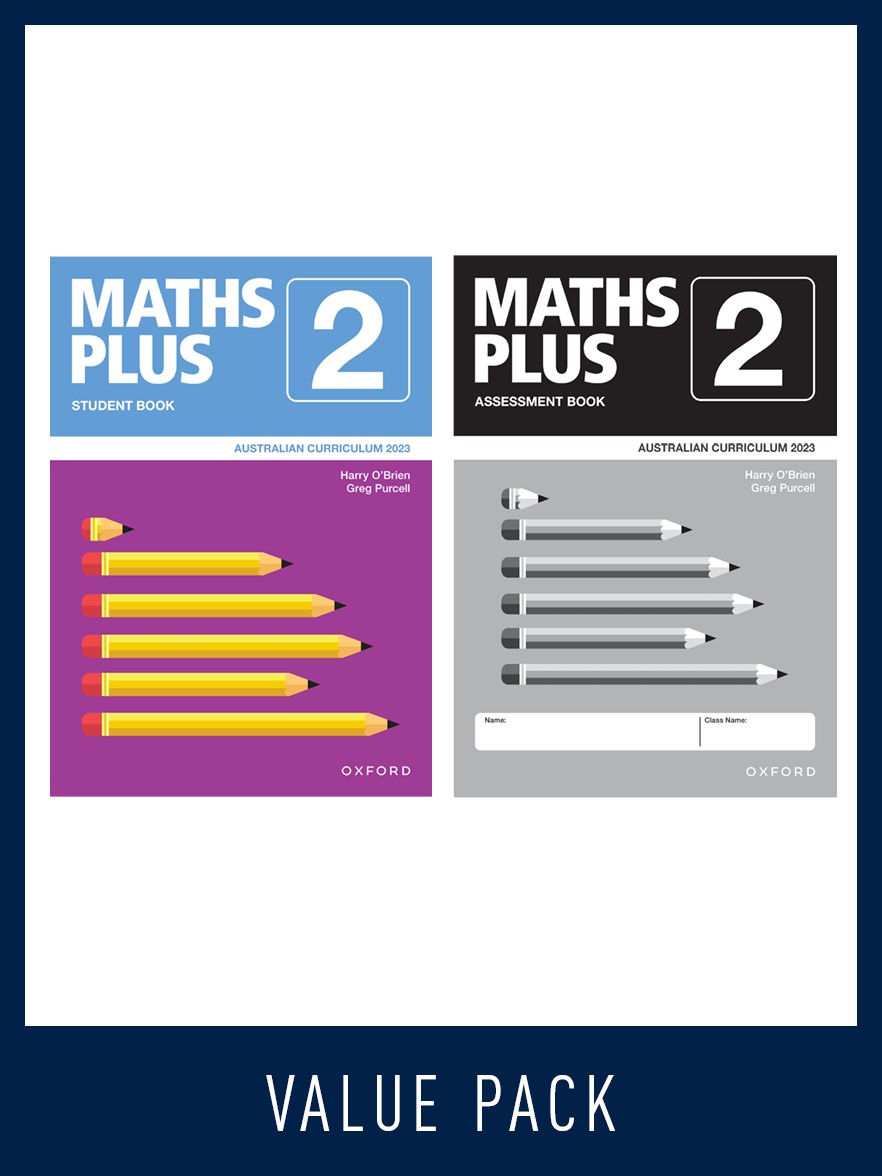 Maths Plus Australian Curriculum Student and Assessment Book 2 Value Pack, 2023