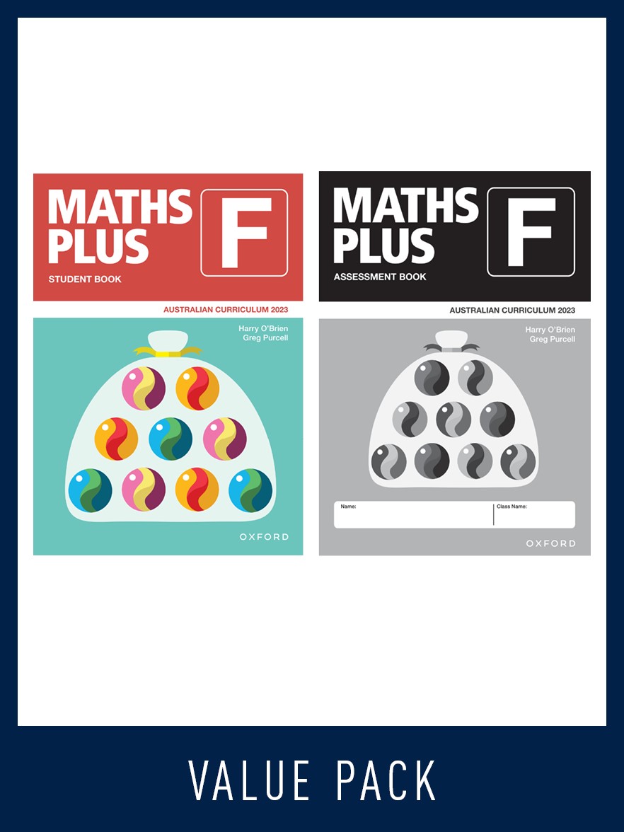 Maths Plus Australian Curriculum Student and Assessment Book F Value Pack, 2023