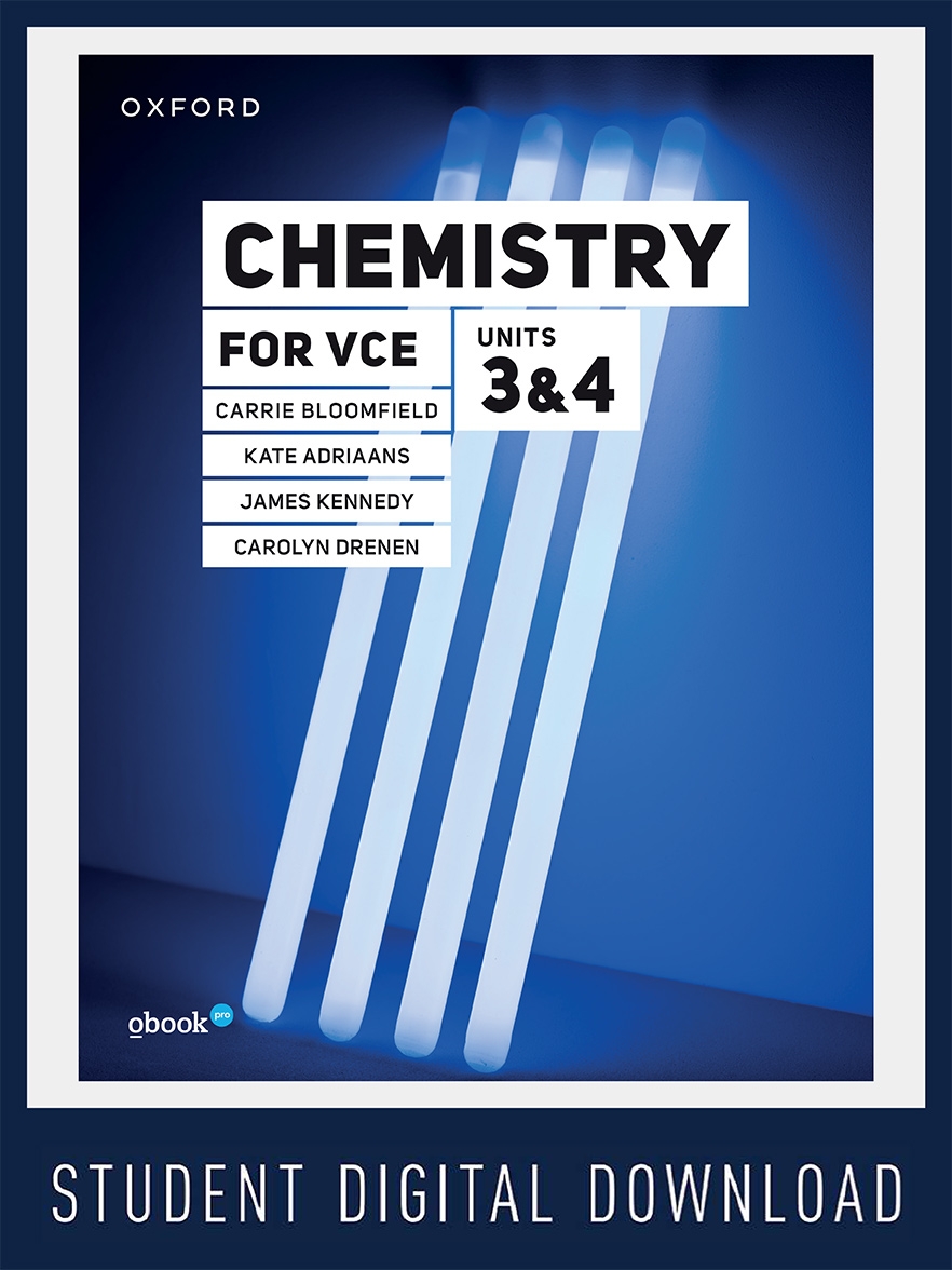 Chemistry for VCE Units 3 & 4 Student obook pro (1yr licence)