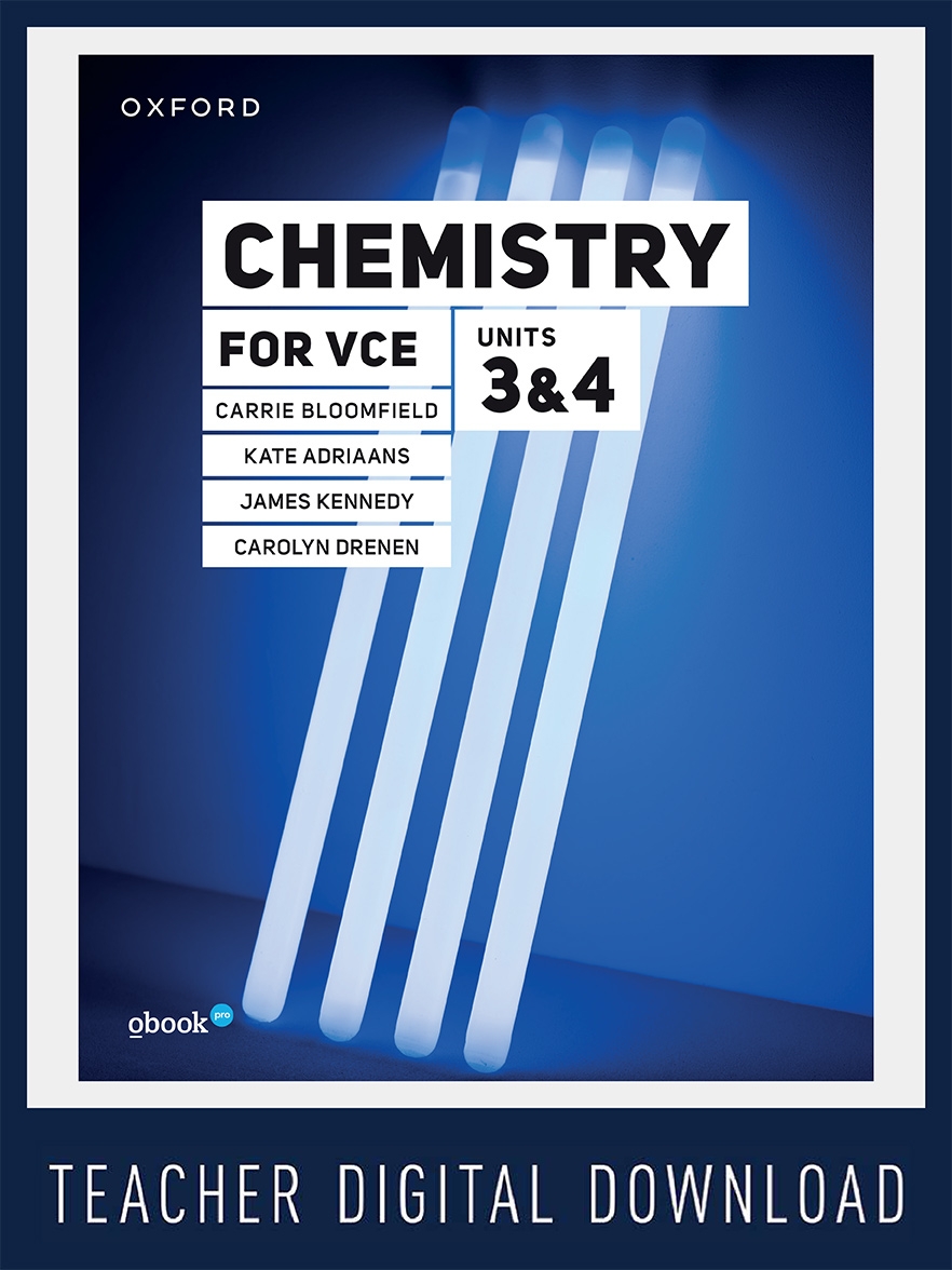 Chemistry for VCE Units 3 & 4 Teacher obook pro (1yr licence)