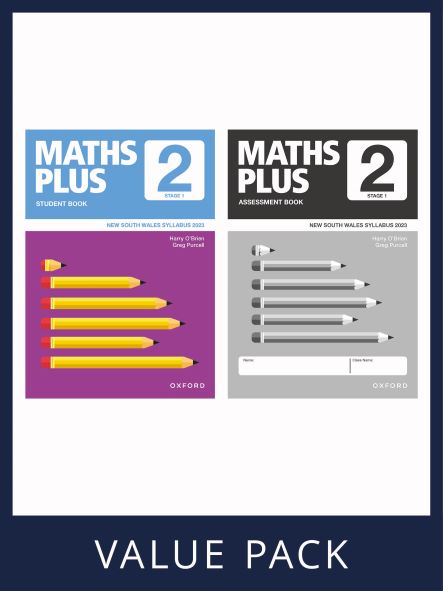 Maths Plus NSW Syllabus Student and Assessment Book 2 Value Pack, 2020