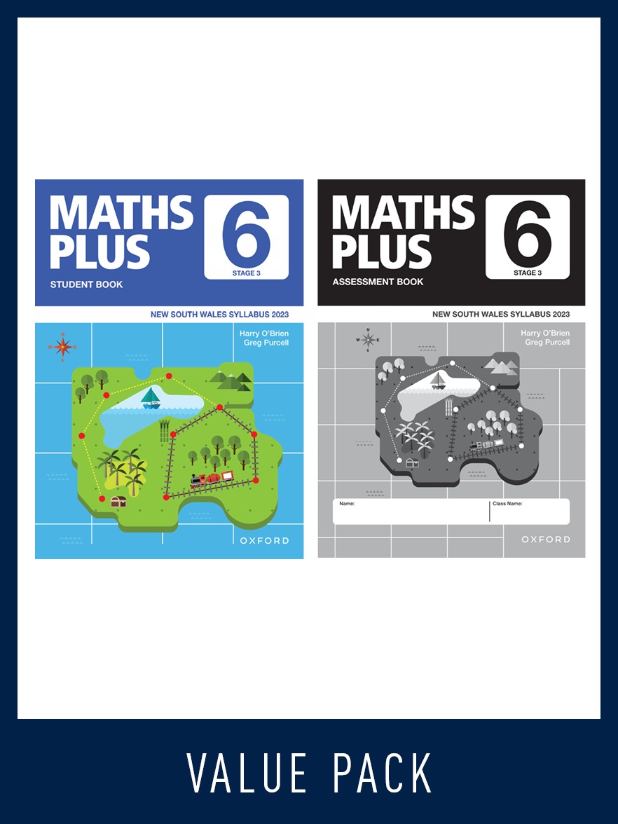 Maths Plus NSW Syllabus Student and Assessment Book 6 Value Pack, 2023