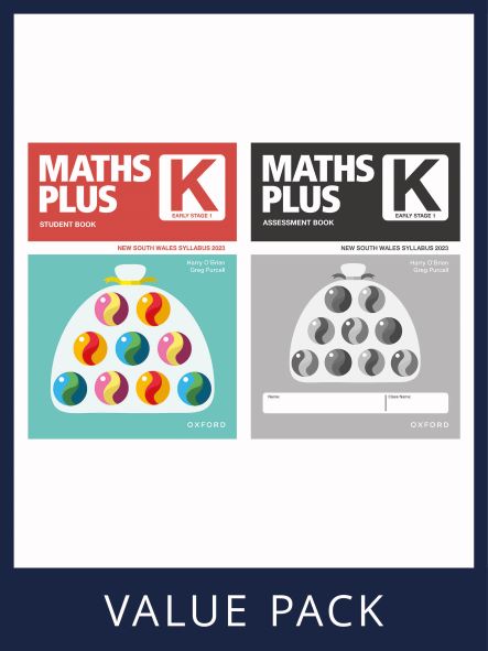 Maths Plus NSW Syllabus Student and Assessment Book K Value Pack, 2020