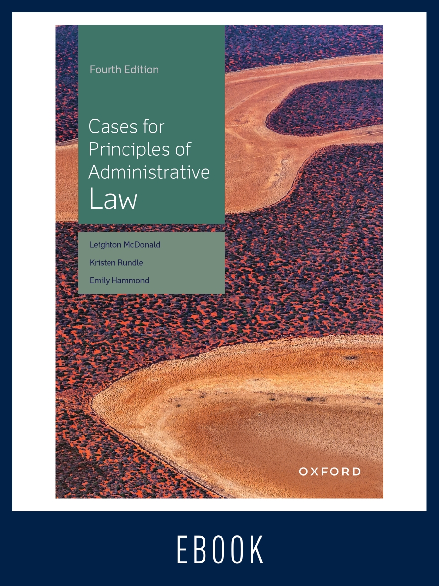Cases for Principles of Administrative Law eBook