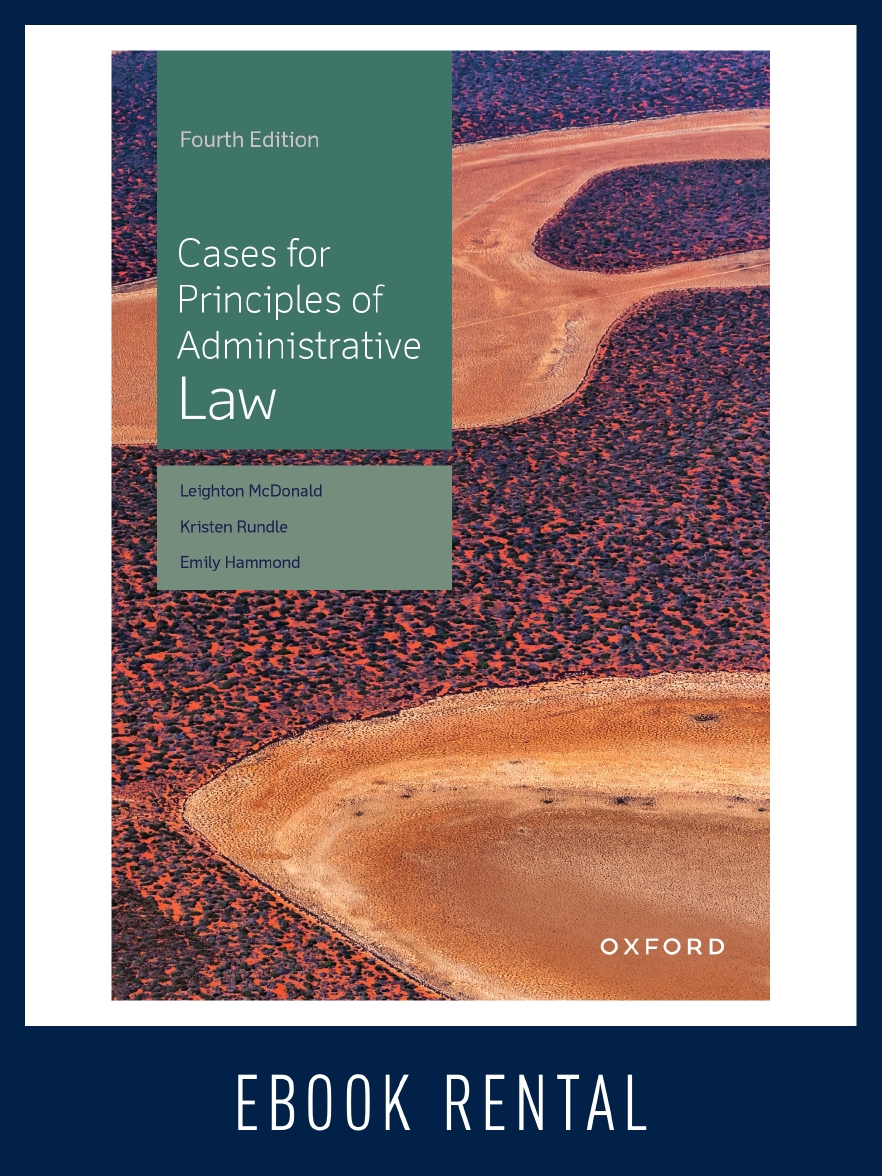 Cases for Principles of Administrative Law eBook