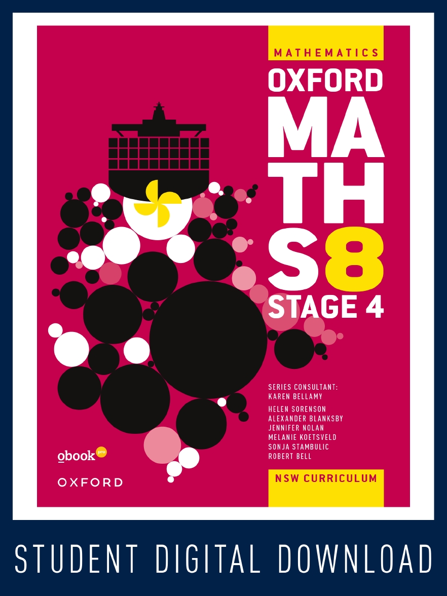 Oxford Maths 8 Stage 4 Student obook pro (1yr student licence)