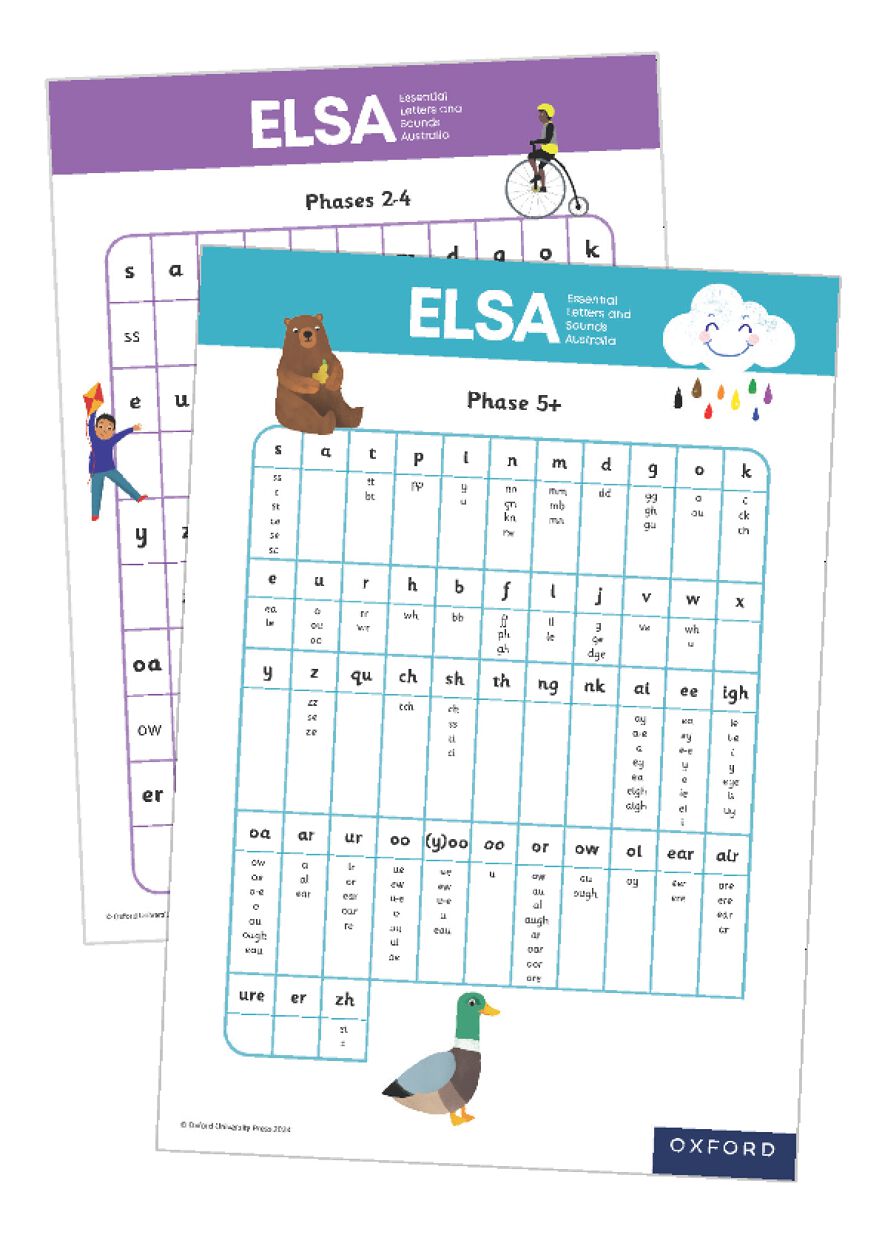Essential Letters and Sounds Australia Spelling Poster Pack Essential Letters and Sounds Australia Spelling Poster Pack
