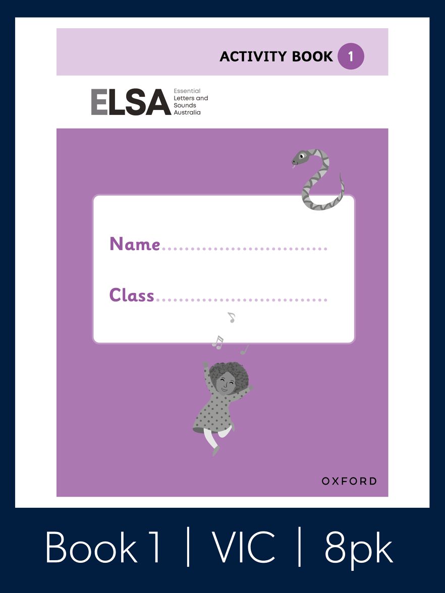 Essential Letters and Sounds Australia Activity Book 1 Foundation Pack of 8 VIC Essential Letters and Sounds Australia Activity Book 1 Foundation Pack of 8 VIC