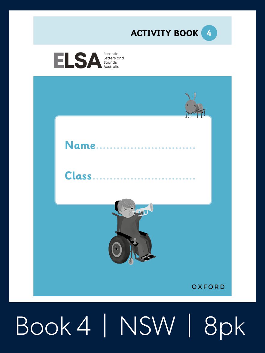 Essential Letters and Sounds Australia Activity Book 4 Year 1 Pack of 8 NSW Essential Letters and Sounds Australia Activity Book 4 Year 1 Pack of 8 NSW